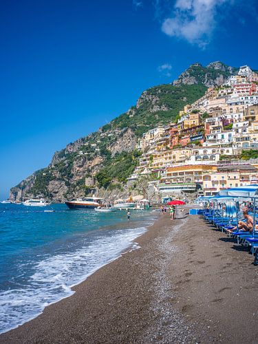 Amalfikust - Op het strand van Positano