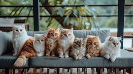 group photo persian cats by Egon Zitter