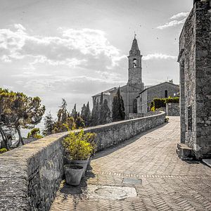 La cathédrale de Pienza, en Toscane, Italie.