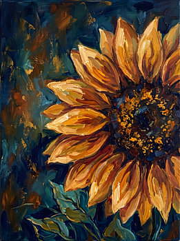 Die Glut der Sonnenblume