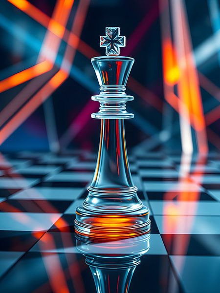 Transparent power of the chess king by Bart Veeken