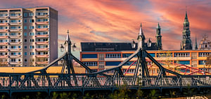 Skyline von Zwickau in Deutschland