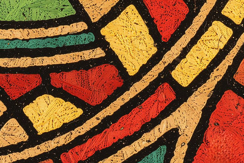 Abstract pattern with colourful geometric shapes by Art & Soul Creations