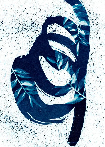 Blaue Spirale von Lies Praet