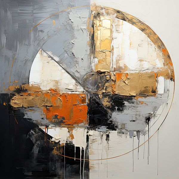 Abstract with gold by Wall Wonder
