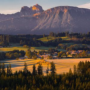 Sonnenaufgang im Allgäu, Bayern, Deutschland