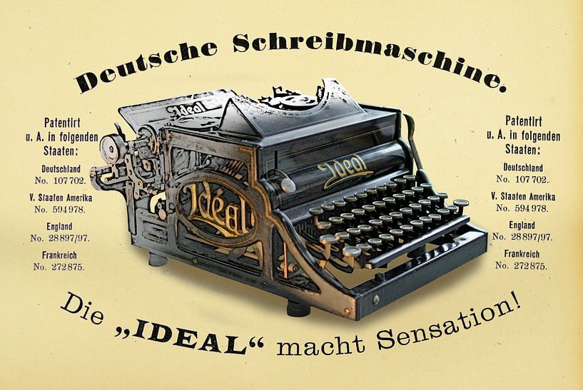 Schreibmaschine Ideal Modell A von Ingo Rasch