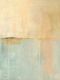 Minimalism, modern abstract in pastel colours by Japandi Art Studio