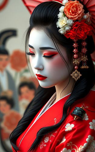 Portret Japanse Geisha