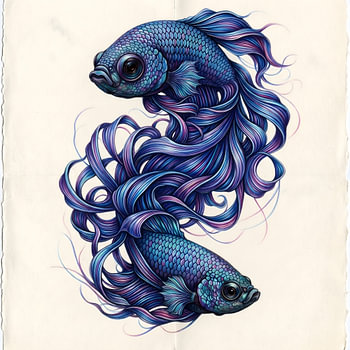 Twee betta’s