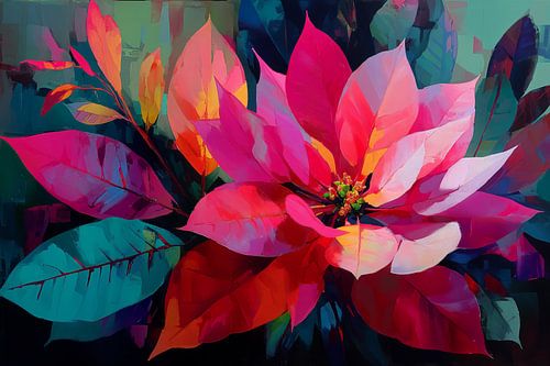 Étoile de Noël dans une lumière chaude n° 4