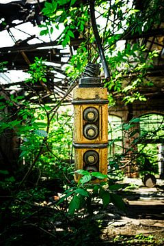 Weathered switchgear in the countryside - Forgotten technology in the face of nature by InfiniteArtLabs