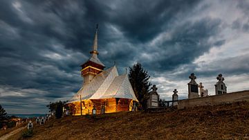 Vieille église en bois sur Roland Brack