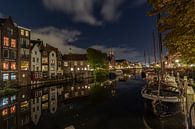 Delfshaven in de nacht.. van Patrick Löbler thumbnail