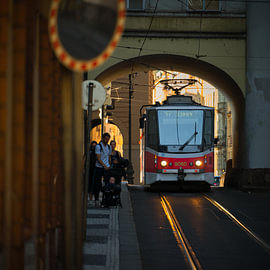 Straßenbahn in Prag von Heiko Kueverling