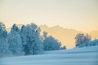 winterlicher Blick auf den Wendelstein
