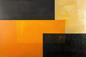 Geel Zwart | Midnight Sun van Modern Collection