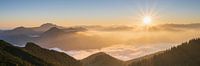 A sunny autumn panorama at Herzogstand by Daniel Gastager thumbnail