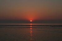 plage du coucher du soleil