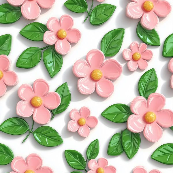 Glänzende Blumen von Liv ter Riet