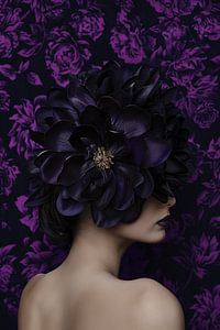 Frau mit Blumen
