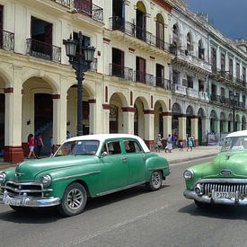 Straat in Havana van Annelies van der Vliet