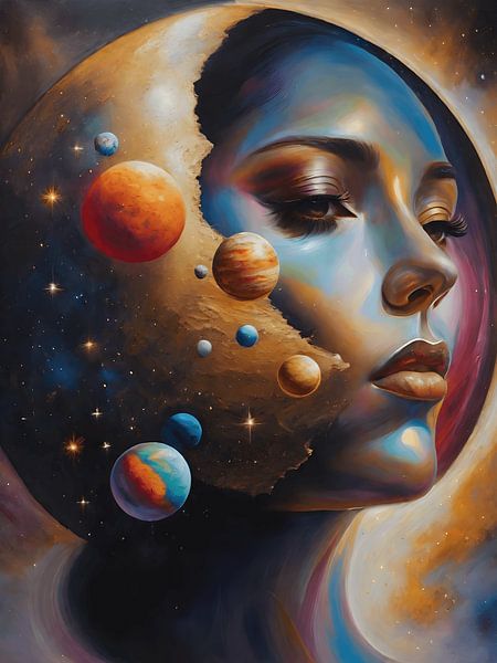 In space surrealism by Jolique Arte