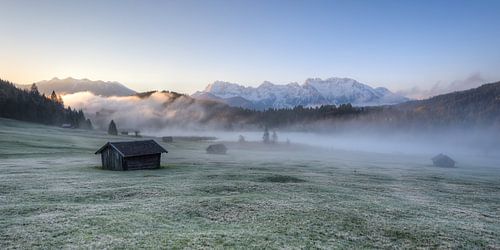 Herbstmorgen am Geroldsee in Bayern