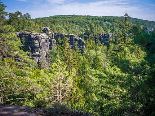 Saxon Switzerland – view from the Lehnsteig hiking trail by t.ART