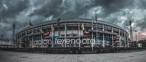 de Kuip (stadion Feyenoord) van Rene Ladenius Digital Art