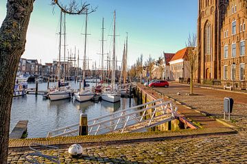 Harlingen, Zuiderhaven. van Jaap Bosma Fotografie
