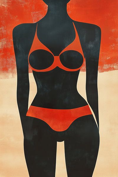 Abstract bikinifiguur van Frank Daske | Foto & Design