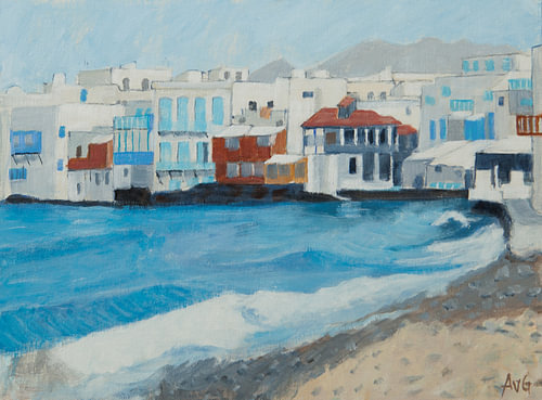 Venetie van Griekenland Mikonos.