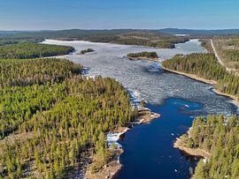Bevroren meer in Zweden