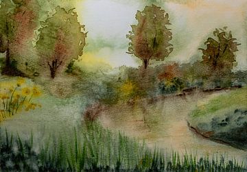 aquarel part 72 van Tania Perneel