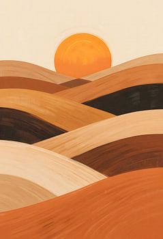 Weiche Sandwellen bei Sonnenuntergang