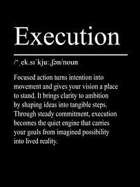 Execution Definition - Black by WordsThatInspire
