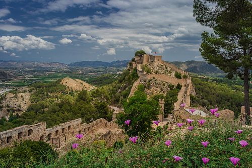 Kasteel van Xàtiva (Castillo de Xativa) in de buurt van Valencia