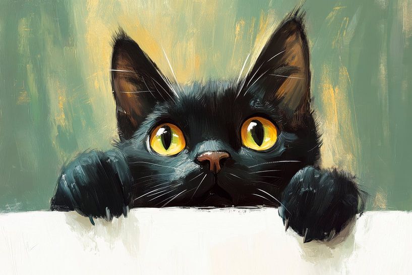 Black cat by Poster Art Shop