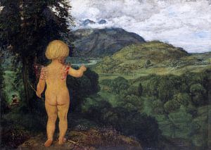 Amor erspäht die Liebenden, HANS THOMA, 1886