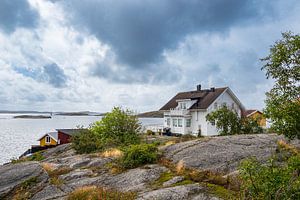 Gebäude in Mollösund in Schweden