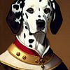 Portrait d'un dalmatien royal sur Maud De Vries