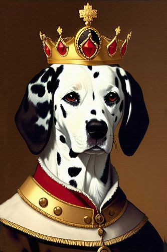 Portrait d'un dalmatien royal