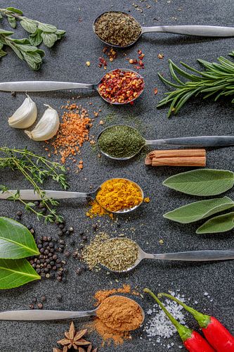 herbs in the kitchen by Robert Riewald