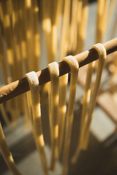Delicious Homemade Pasta Drying by Imladris Images