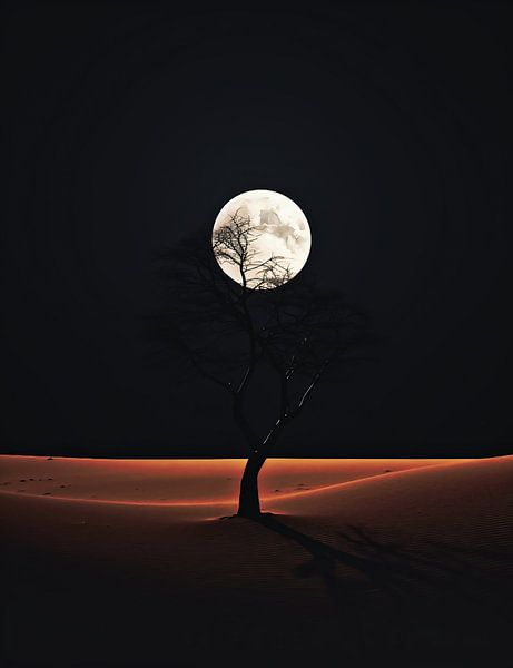 Mond von fernlichtsicht