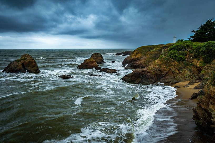 Aan de kust in Frankrijk van Martijn Brink