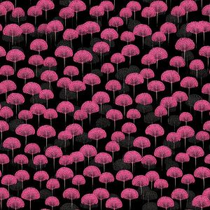 Roze Bloemen Patroon | Muur Behang