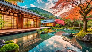 Japan huis met tuin van Mustafa Kurnaz