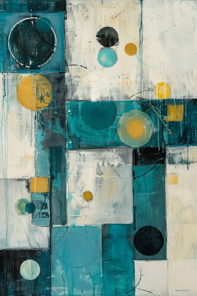 Harmonious geometry in soft tones by Poster Art Shop